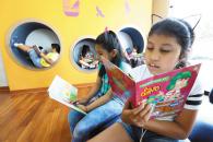 La nueva biblioteca infantil y juvenil del Parque de la Muralla está especialmente diseñada para sus pequeños usuarios.