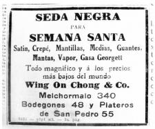 Aviso de El Comercio. Lima, 19 de marzo de 1921. Crédito: Reproducción fotográfica de Cris Olea. 